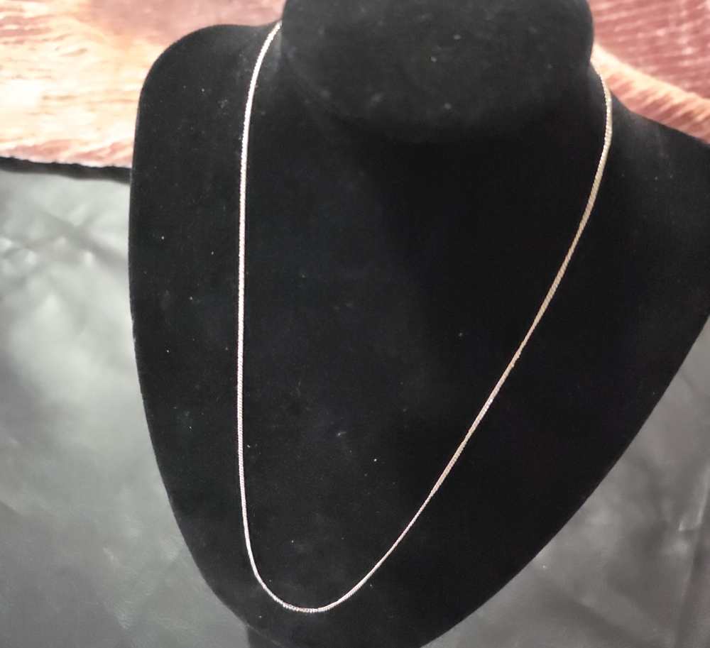 Delicate Silver Rope Chain Necklace - Women's Jewelry